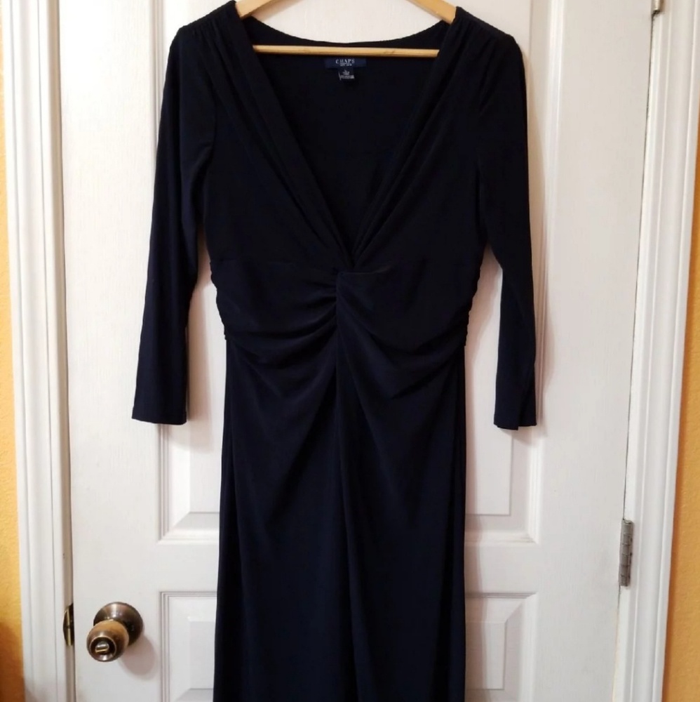Chaps Navy Blue Dress Size Large